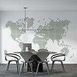 Wall mural A map of the world