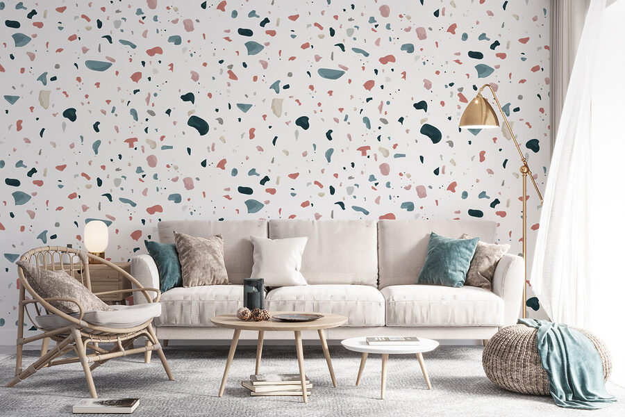 A pattern of small colored spots A pattern of small colored spots