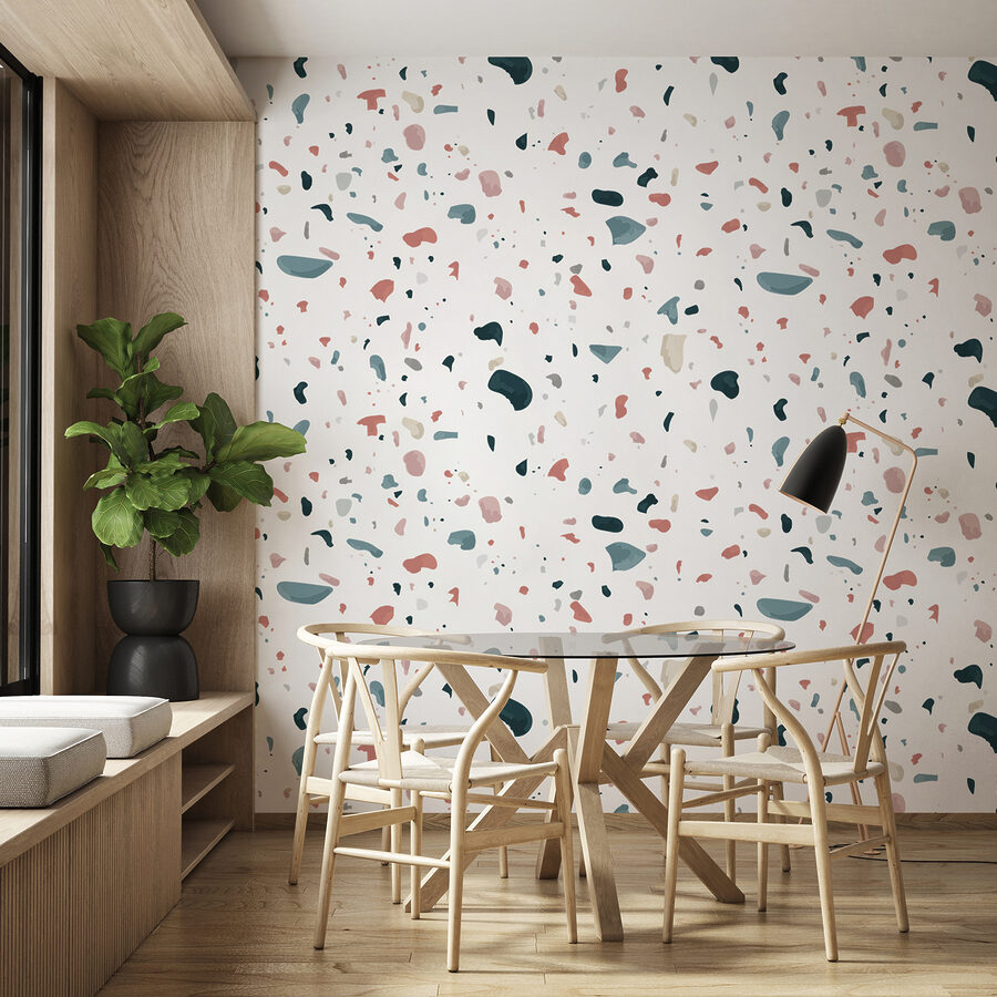A pattern of small colored spots A pattern of small colored spots