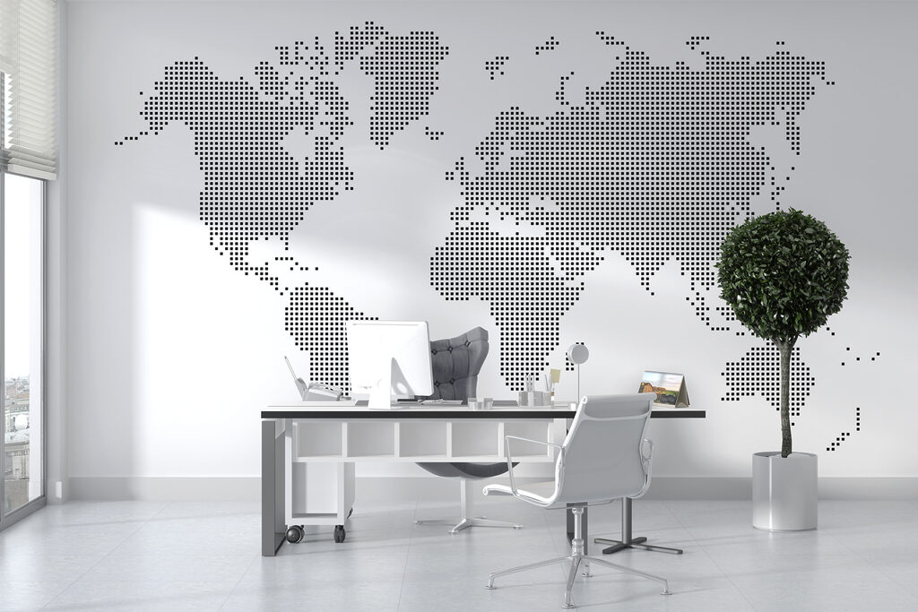 A map of the world