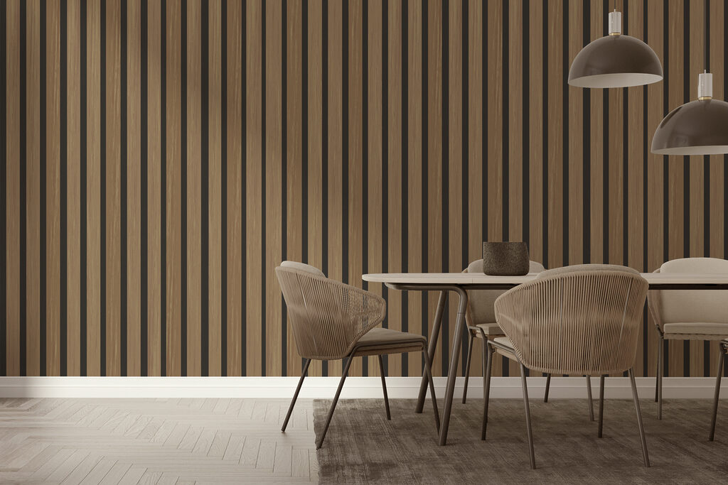 A close up of a wood panel