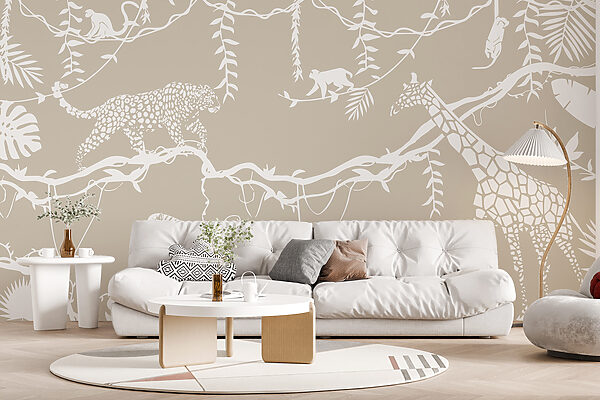 Wall murals A wallpaper with animals and plants (SKU: w00087) Wall murals Wall murals A wallpaper with animals and plants (SKU: w00087)