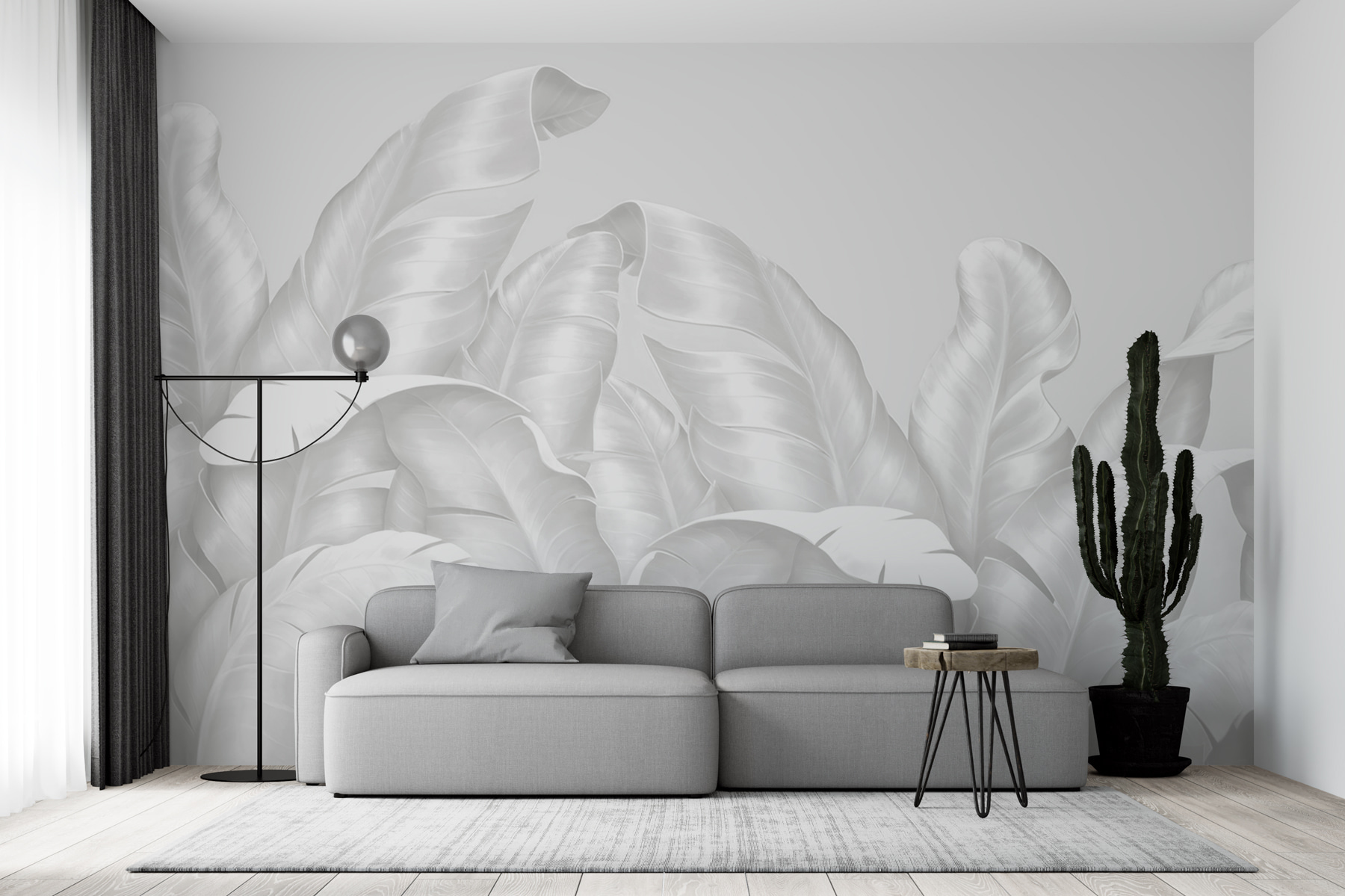 A group of white leaves A group of white leaves