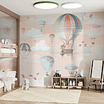 Wall murals A group of hot air balloons in the sky