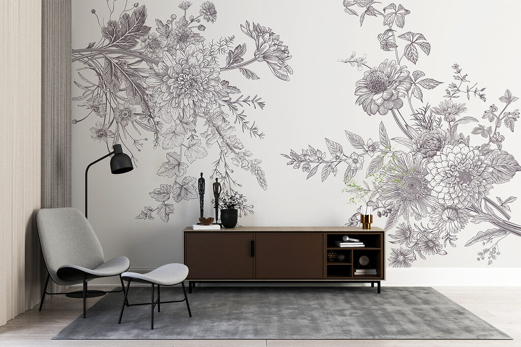 A group of flowers with leaves A group of flowers with leaves