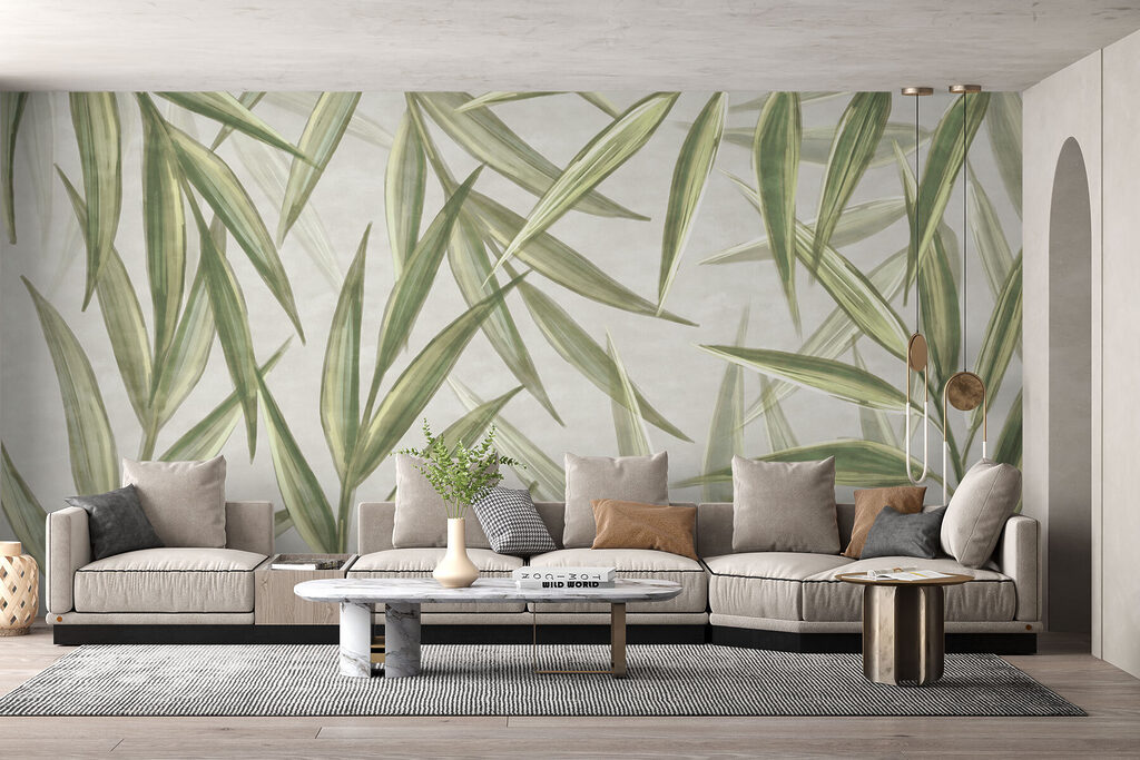 A close up of leaves