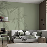 Wall murals A shadow of a plant on a wall