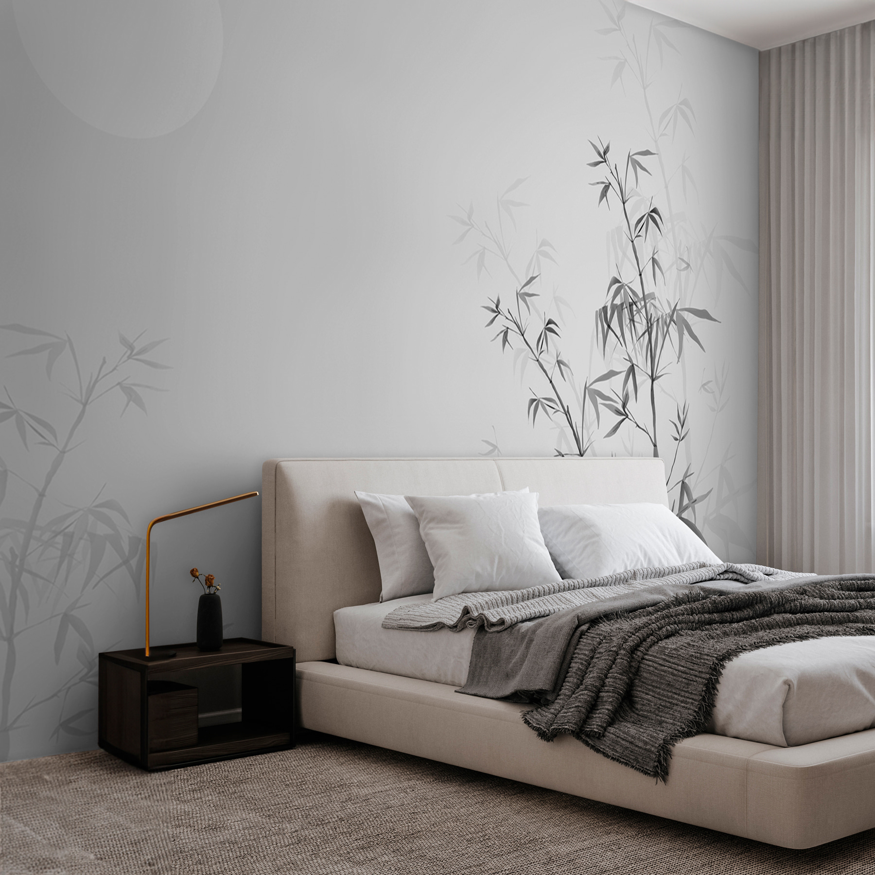 w00547v1pib1ms - A bamboo branches and sun - tegory
