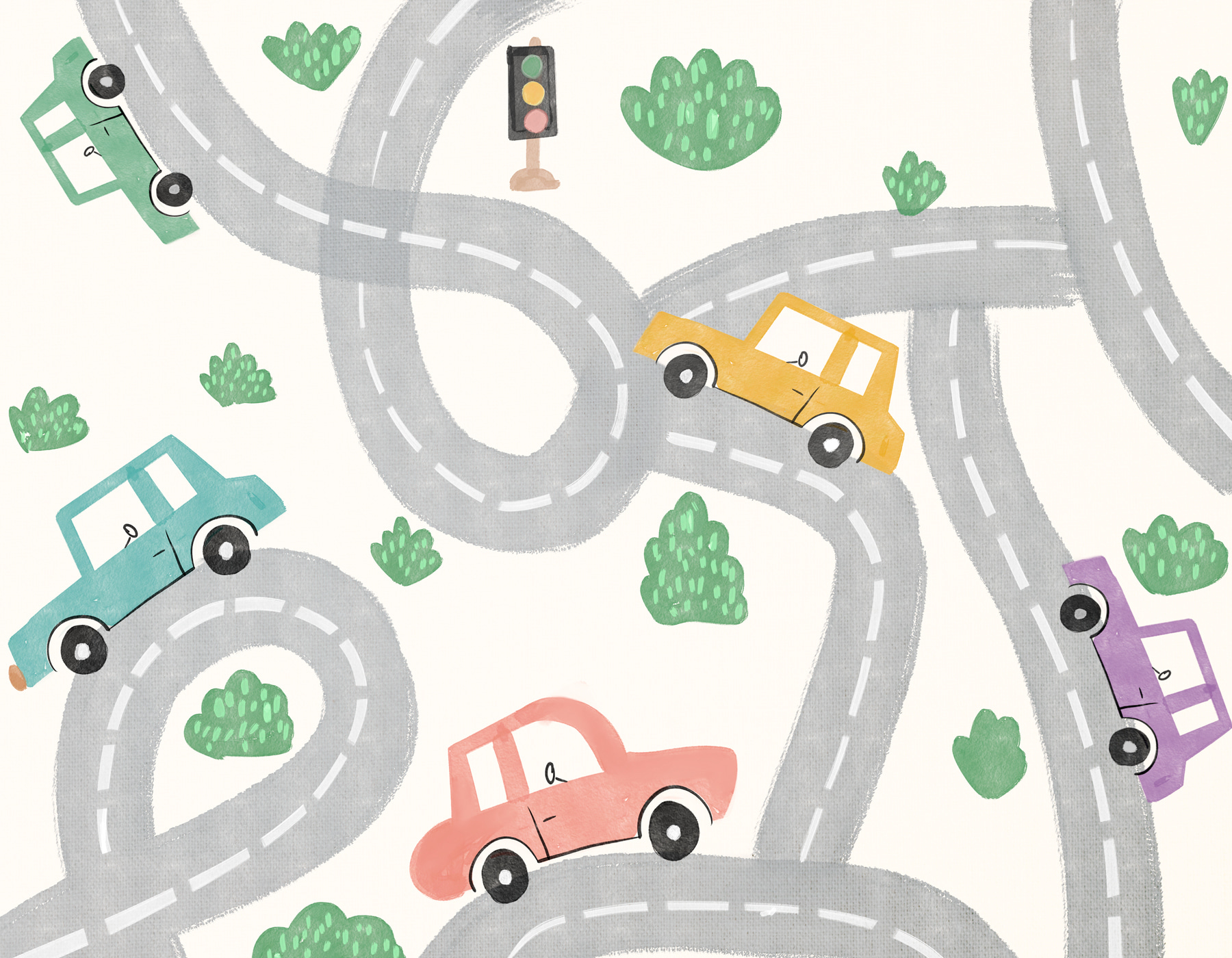 w00599p - A pattern of cars and roads - tegory