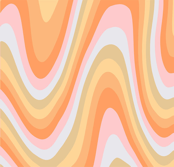 A colorful wavy lines on a surface A colorful wavy lines on a surface