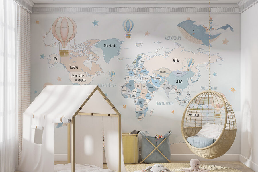 A map of the world with hot air balloons w00680v2pir10mr 900x600 - A map of the world with hot air balloons - tegory