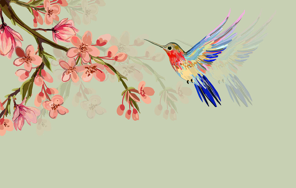 w00693p 1024x651 - A bird flying next to flowers - tegory