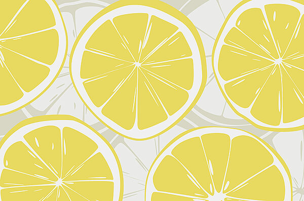 A group of lemons in a row A group of lemons in a row
