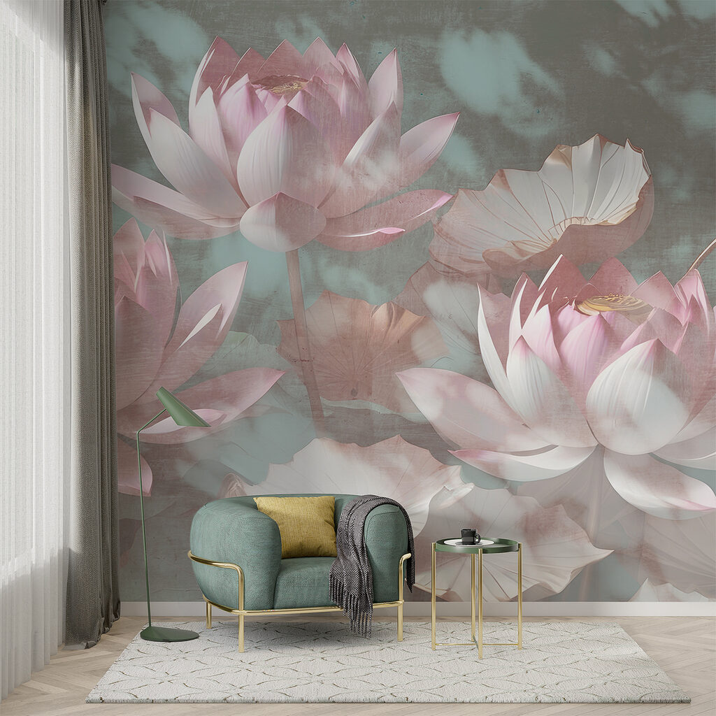 A group of pink flowers