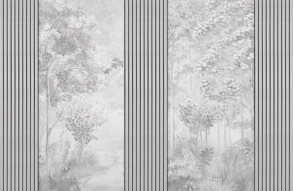 A wall with a tall vertical line A wall with a tall vertical line