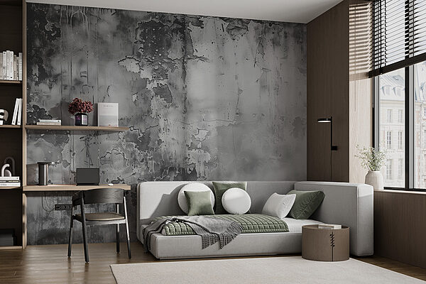 A grey and white photo of a wall A grey and white photo of a wall