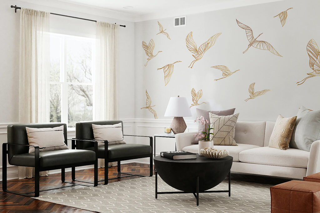 A group of birds flying A group of birds flying