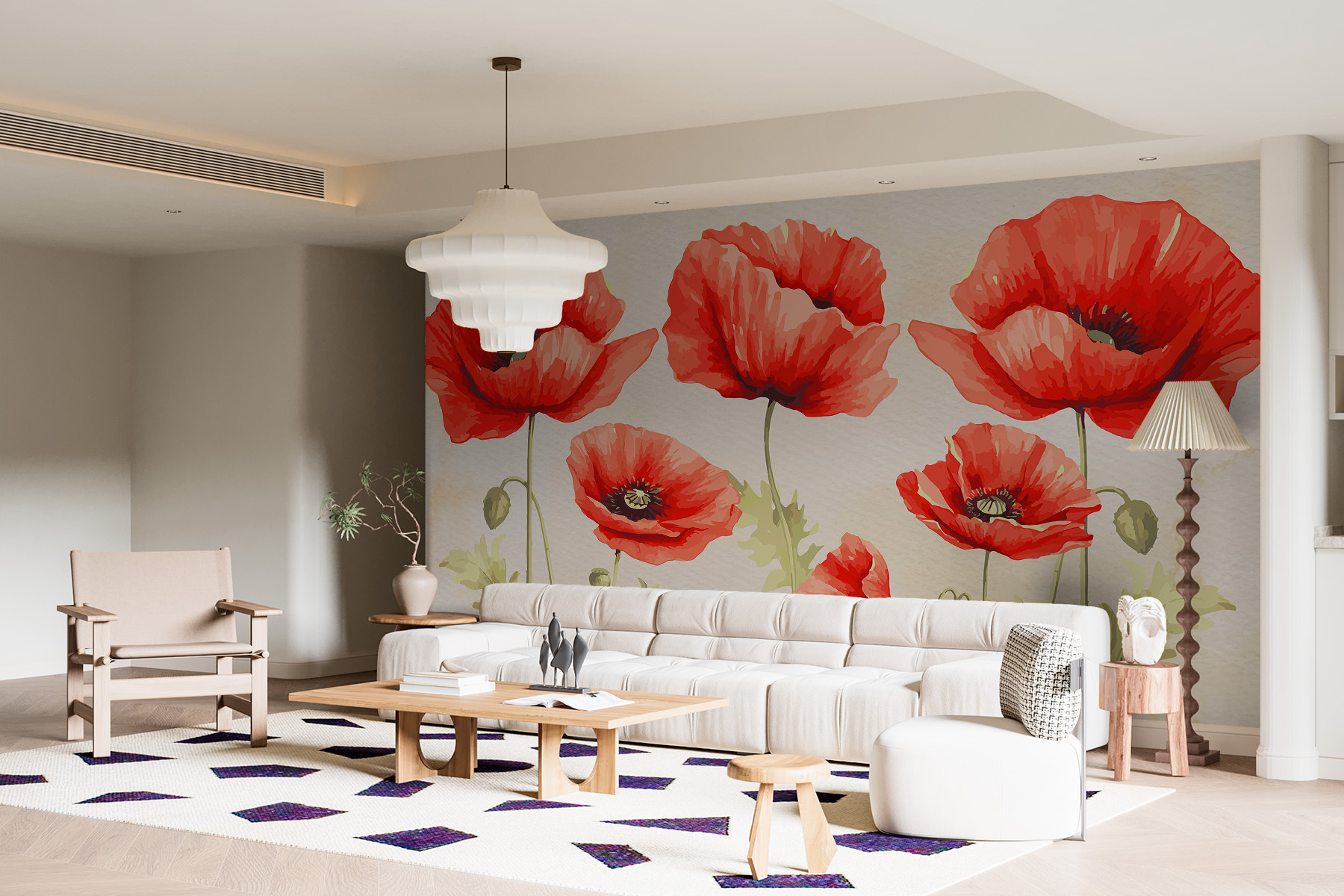 A group of red flowers A group of red flowers