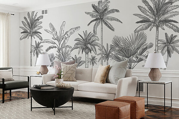 A group of palm trees A group of palm trees