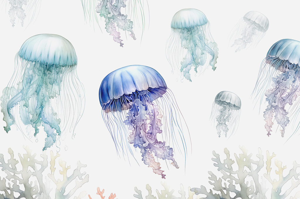 A group of jellyfishes