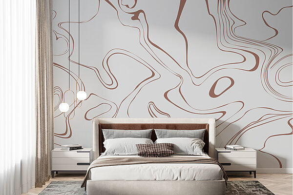 A white and brown swirls A white and brown swirls