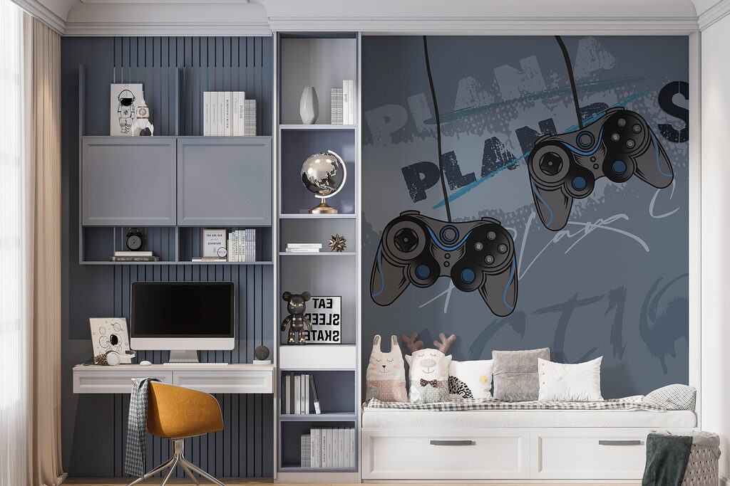 A video game controller from a cord