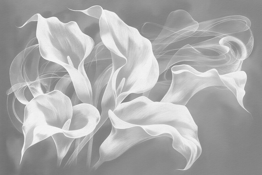 Wall murals A close up of white flowers - Image 3