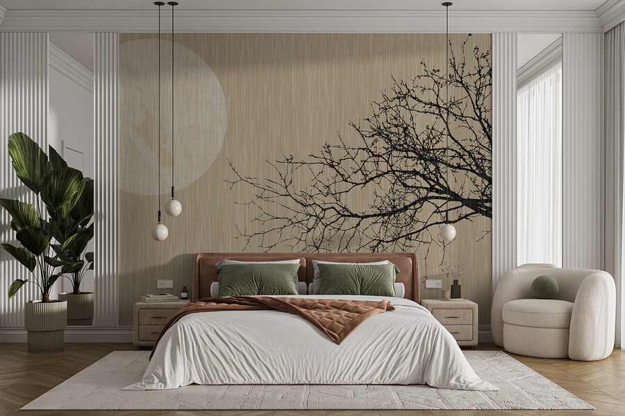 Wall murals A tree with no leaves