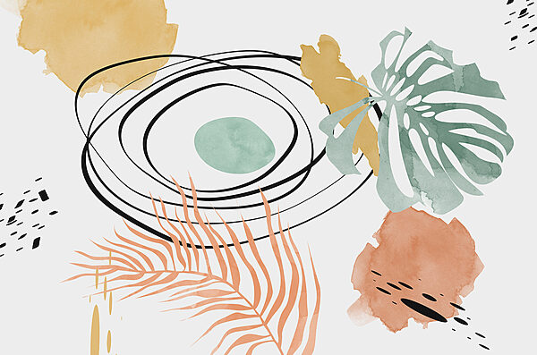 A close up of a painting A close up of a painting