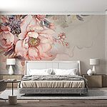 Wall mural A close up of flowers