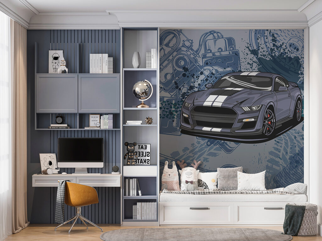 A car with a wrench and wheels