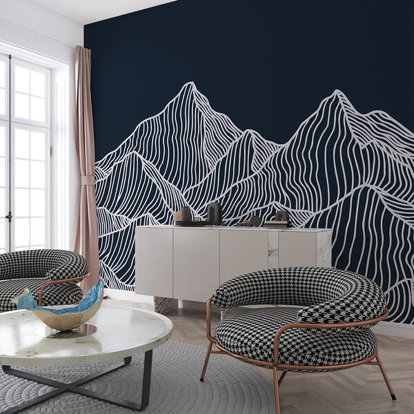 Wall murals A white lines on a mountain (SKU: w01214v3) Wall murals Wall murals A white lines on a mountain (SKU: w01214v3)