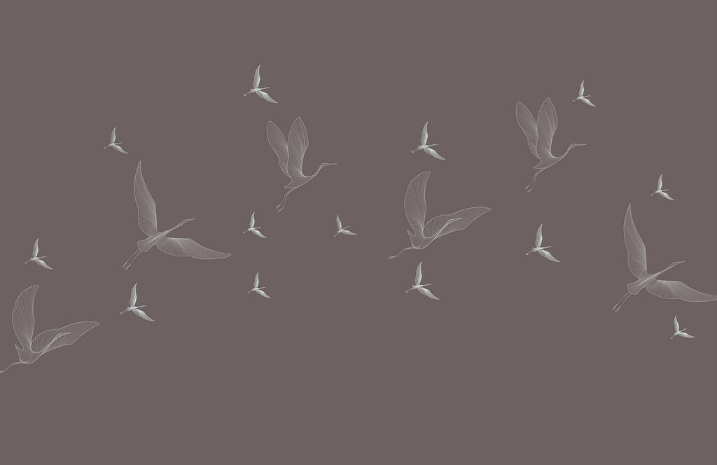 A flock of birds flying A flock of birds flying