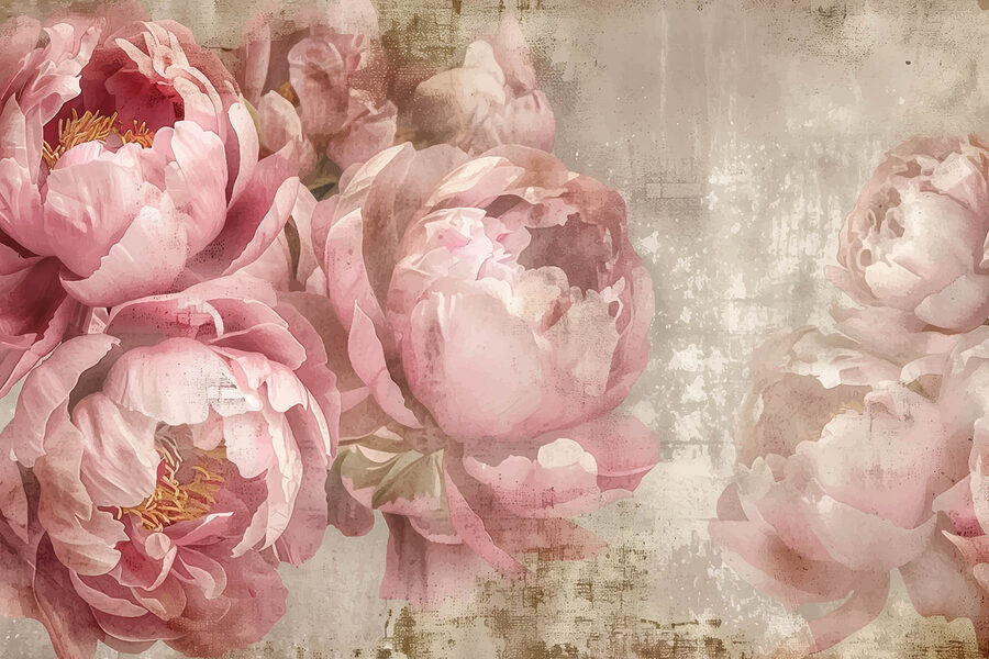 Wall murals A group of pink flowers - Image 4