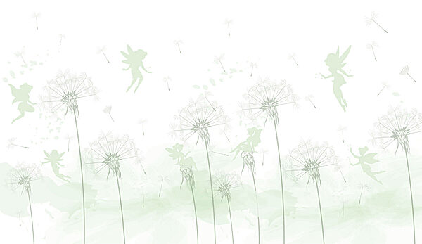 A group of fairies flying in the air