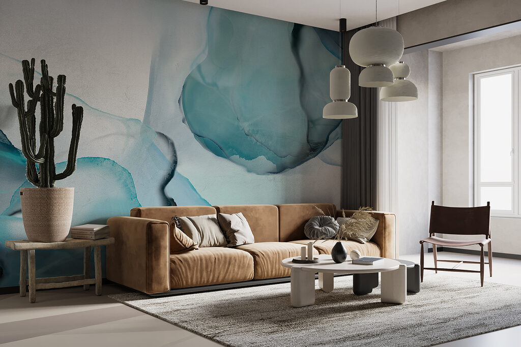 Close up of a painting