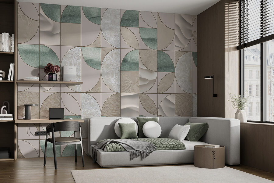 Wall murals Pattern of circles and circles