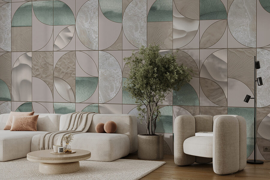 Wall murals Pattern of circles and circles - Image 5