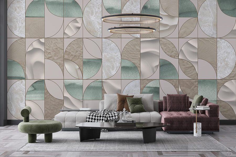 Wall murals Pattern of circles and circles - Image 6