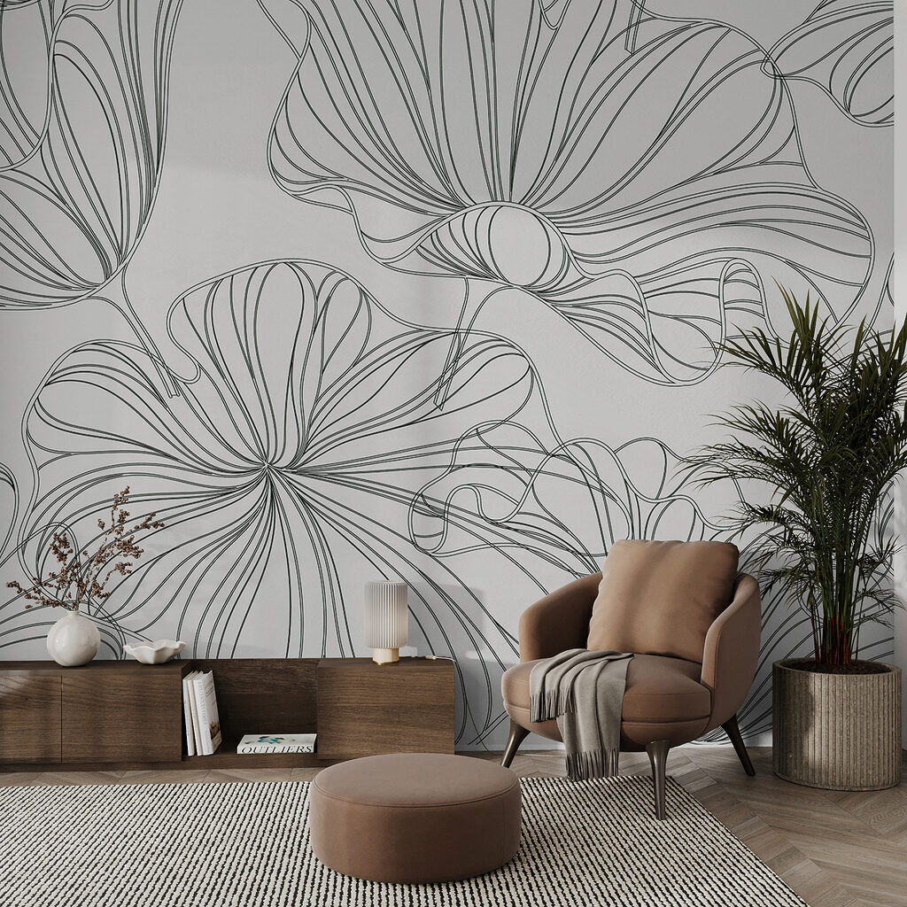 Pattern of flowers on a white background Pattern of flowers on a white background