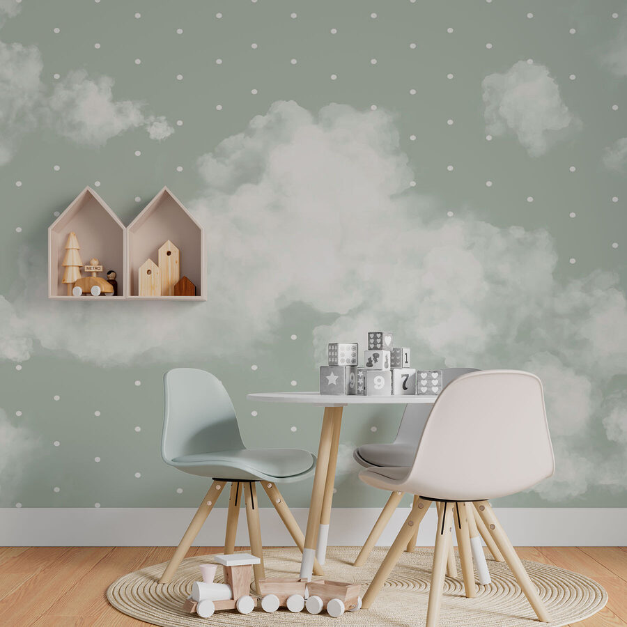 Wall murals White clouds in the sky - Image 2