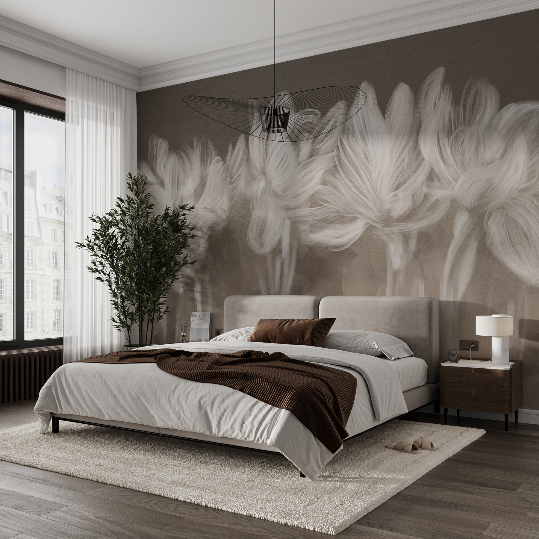 Group of white flowers