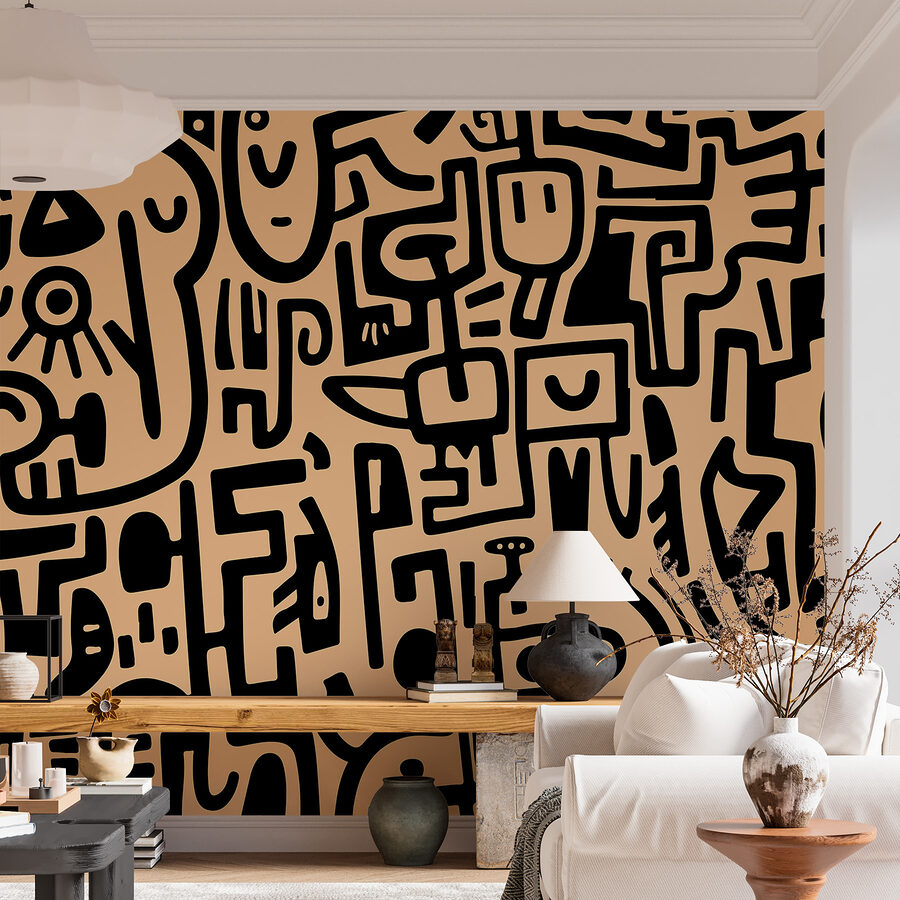 Pattern of black and white lines