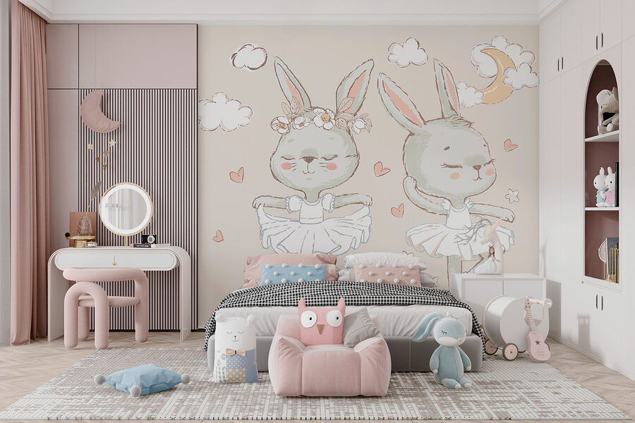 Couple of bunnies in ballet tutu