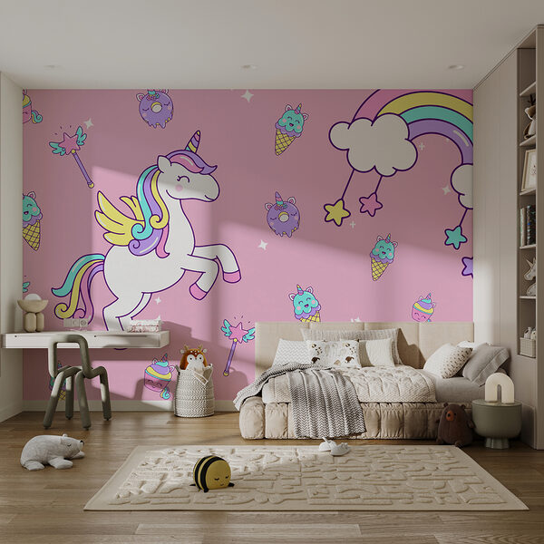 Unicorn and ice cream and ice cream