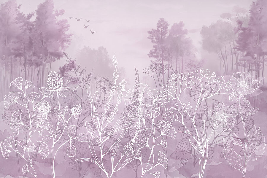 Drawing of a forest