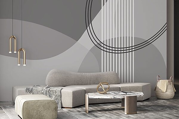 Grey and white background with circles and lines Grey and white background with circles and lines