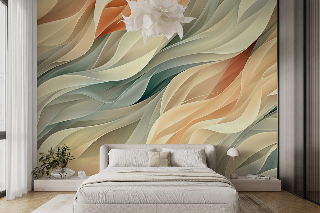 Close up of a colorful pattern