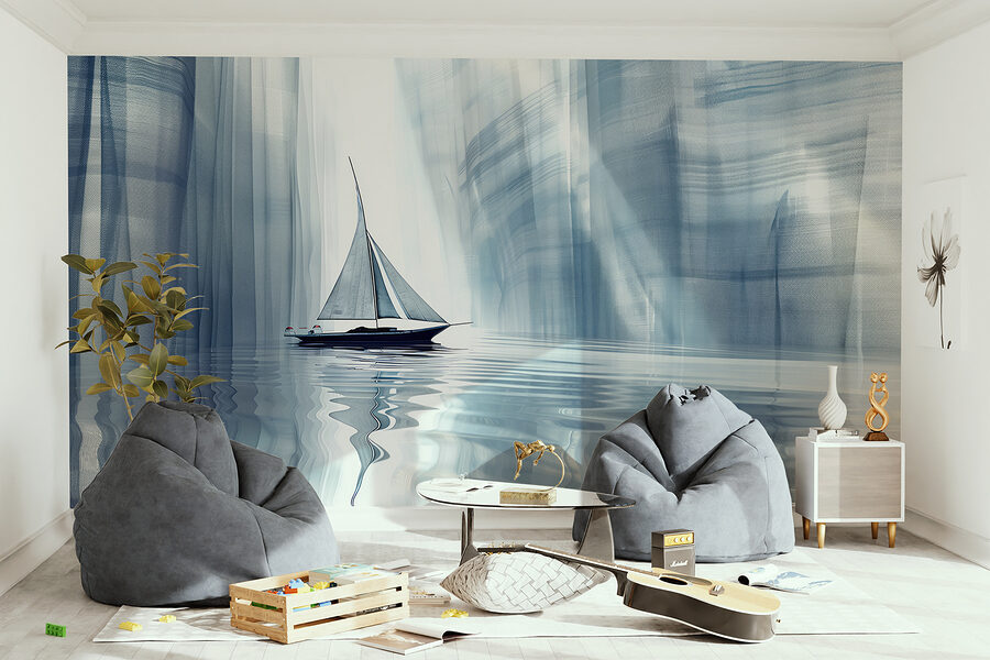 Sailboat in a body of water