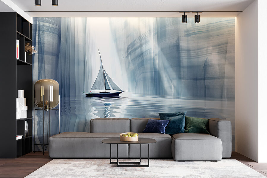 Sailboat in a body of water